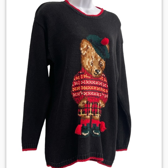 Vintage 90s Sweater Eagles Eye Novelty Christmas holiday
Bear oversized sweater - Picture 3 of 6